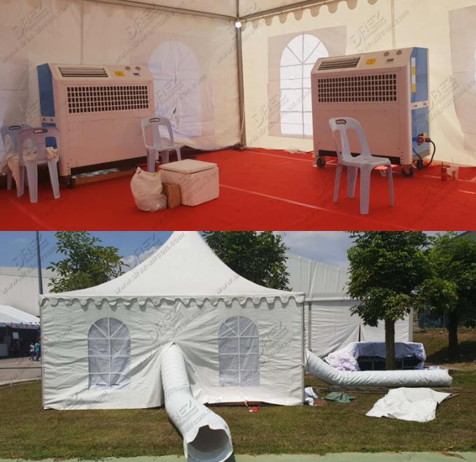 6 τόνου φορητές σκηνών μονάδες εναλλασσόμενου ρεύματος κλιματιστικών μηχανημάτων διοχετευμένες Drez για τις γαμήλιες αίθουσες