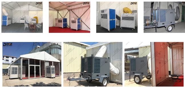 6 τόνου φορητές σκηνών μονάδες εναλλασσόμενου ρεύματος κλιματιστικών μηχανημάτων διοχετευμένες Drez για τις γαμήλιες αίθουσες
