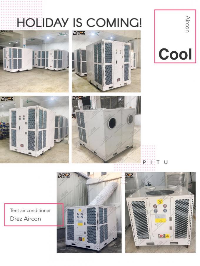 οριζόντιο κλιματιστικό μηχάνημα 25HP Drez Aircon για το υπαίθριο ενοίκιο σκηνών