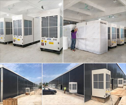Κεντρικό HVAC βιομηχανικό κλιματιστικό μηχάνημα Aircon σκηνών δροσισμένο αέρας για τη σκηνή έκθεσης
