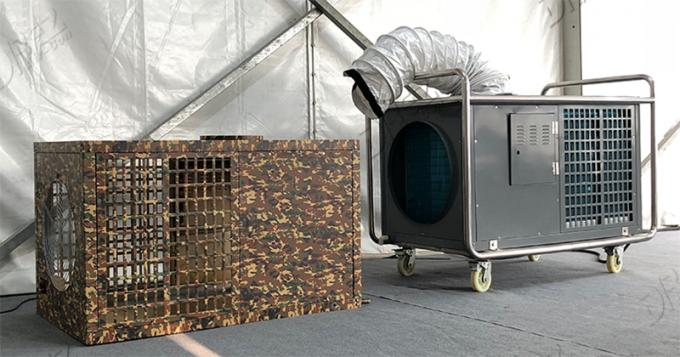 Βιομηχανικό φορητό κλιματιστικό μηχάνημα μεγέθους, ανθεκτικό στη θερμότητα δοχείο ψύξης σκηνών 8 τόνου φορητό